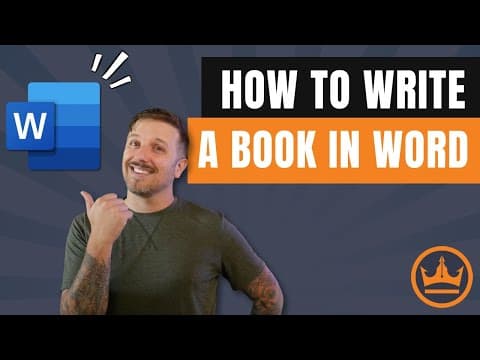 How To Write A Book In Microsoft Word (2025 Tutorial For Authors)