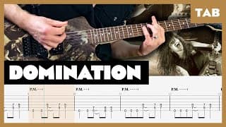 Pantera - Domination - Guitar Tab | Lesson | Cover | Tutorial