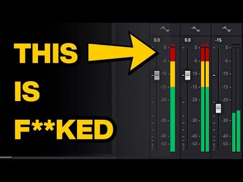How To Not F*ck Up Your Davinci Resolve Audio Levels