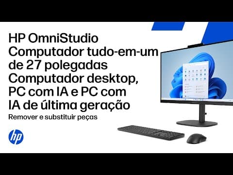 Remover E Substituir As Peças | Hp Omnistudio 27" All-in-one Desktop Pc, Ai Pc, Next Gen Ai Pc