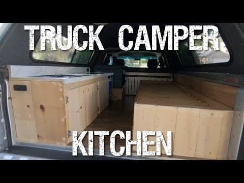 DIY Truck Camper Build #5 - Kitchen & Countertop Build - F150