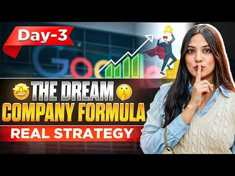 Day 3/10 - “5 Tools” To Get Into Listed Companies/mncs | Neha Patel