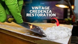 Ep. 115 $2,500 Vintage 1960s Mcm Credenza Restoration