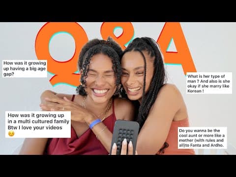 Biracial Sisters Q&a - Big Age Gap, Ideal Type, Growing Up In A Multicultural Family, Fights...?