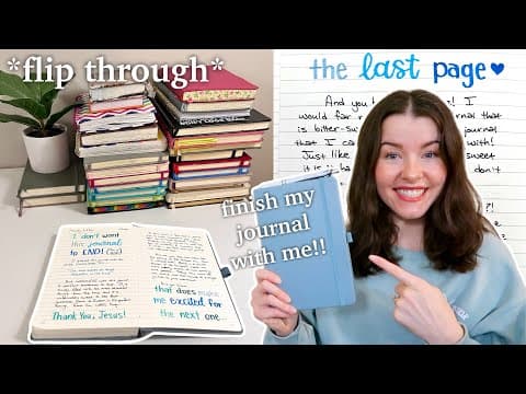 Finishing My 28th Journal | Flip Through + Journal With Me💞 (how To End A Journal!)