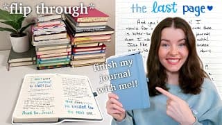 Finishing My 28th Journal | Flip Through + Journal With Me💞 (how To End A Journal!)