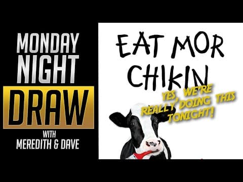 Monday Night Draw {eat Mor Chikin...yes, Really}