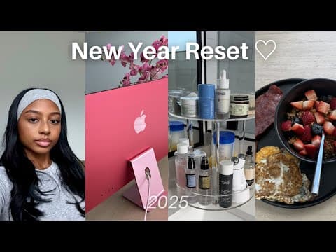 Reset With Me For 2025 // New Year Motivation ☆ Organize & Clean With Me + Vision Board Prep + More
