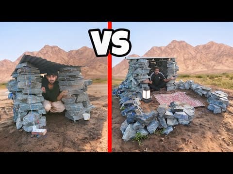 Low Budget Vs High Budget House – Overnight Survival Challenge