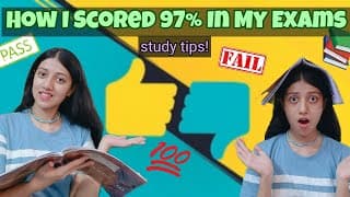 How I Scored 97% In My Exams//study Tips//mistakes In Exam//saanvi's Wonderland