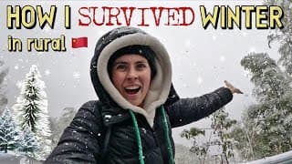 How I Got Through Winter Living In A Chinese Village! ❄️ 美国人入住中国农村，怎么熬过冬天！