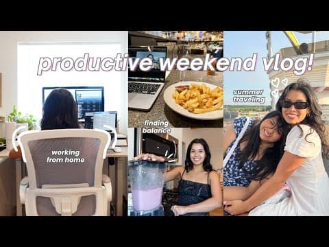 Productive Days In My Life! Wfh Marketing Job, Healthy Meals & Summer Traveling