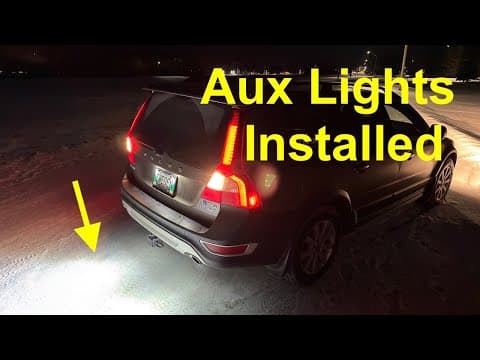 Auxiliary Back Up Lights Installed On Volvo Xc70.
