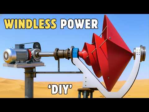 A Wind Turbine That Works With No Wind And No Batteries?! Here’s How To Make It!