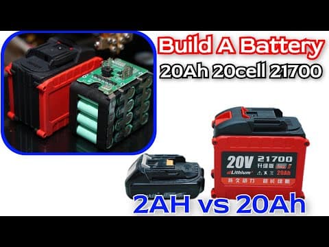 Diy 20v 20ah High Discharge Battery | Insane Power Test!