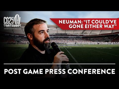Post Championship Game Press Conference | Season 2025