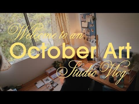October Art Studio Vlog 🎨 Adobe Max, Home Projects, Painting & More