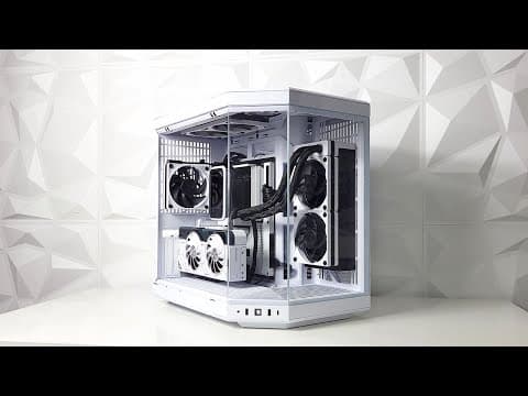 Hyte Thicc Pc Build | Black & White | Fsp Hydro Ptm X Pro | Hyte Y70 | Thicc Q60 | Ryzen 7800x3d