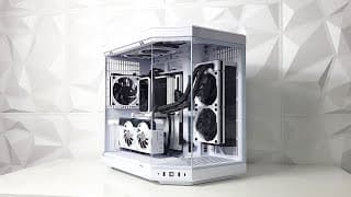 Hyte Thicc Pc Build | Black & White | Fsp Hydro Ptm X Pro | Hyte Y70 | Thicc Q60 | Ryzen 7800x3d