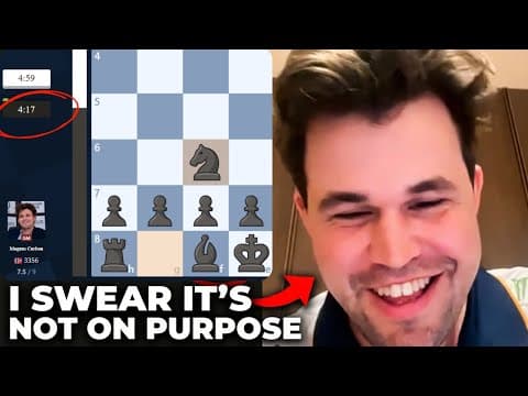 Magnus Is Late To An Online Blitz Game “i Swear It’s Not On Purpose”