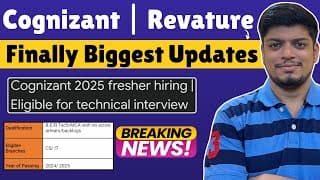 🔥cognizant Genc, Revature Biggest Updates | Cognizant Genc Exam Result Declared | Revature Hiring
