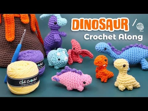Dinosaur Crochet Along! - Amigurumi Livestream Crochet Along