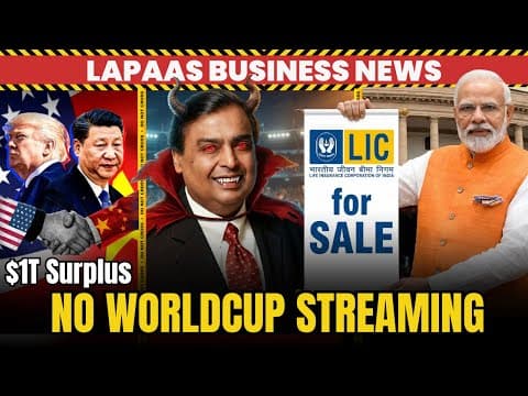 Business News: $143 Billion Openai Loss, Indigo Share Crash 10%, Lic Stake Sale & Sensex Tank