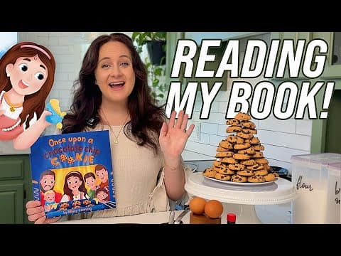 Reading My Children’s Book Out Loud For The First Time Ever 🥹🍪