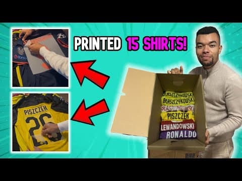 I Printed 15 Football Shirts For A Subscriber!