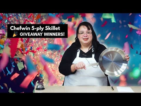 🎉 And The Chefwin 5-ply Skillet Goes To… | Giveaway Winners!