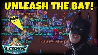 Batman Goes In On Large Target During Kvk! Lords Mobile