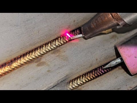 This Looks Like Fish Scales From Tig Welding! Amazing Laser Welding Trick