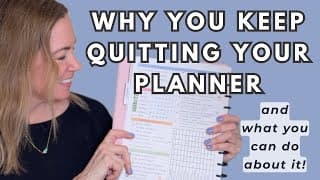 Why You Keep Quitting Planners And How To Be More Consistent In 2026!