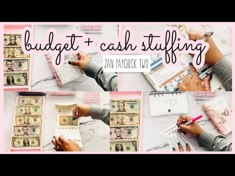 $400 Cash Stuffing | Jan. 2 Paycheck | Sinking Funds | Savings Challenges | One Month Ahead Binder