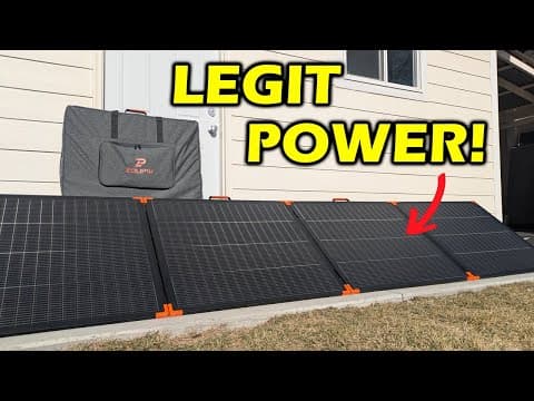 Ultralight Solar Panels Are Getting Scary Good!  Zoupw 480w Bifacial Panel Tested
