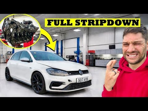 Full Stripdown Of This Broken Vw Golf R/audi S3 Ea888 Engine!...