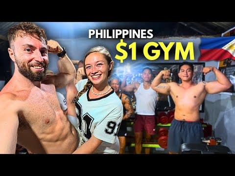 We Trained At A $1 Gym In The Philippines.. Not What We Expected! 🇵🇭