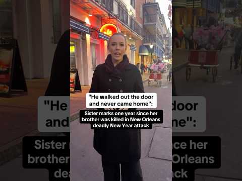 Sister marks 1 year since her brother was killed in New Orleans deadly New Year attack #shorts