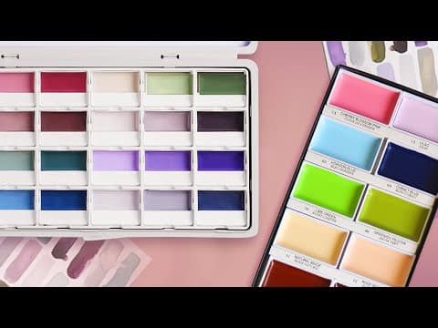 Are These Satisfying Palettes The Same? Beautiful Paints, Let's Try Them Out!