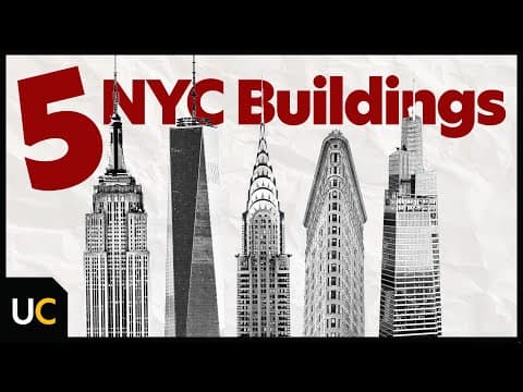 5 Buildings Of New York's Skyline (empire State, One World, Chrysler, Flatiron, One Vanderbilt)