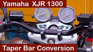 Yamaha Xjr 1300 :-  Fat Taper Bar Conversion !