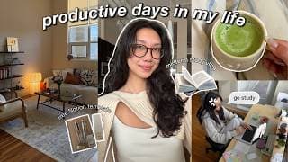 Introvert Diaries 📓 Productive Days In My Life, Studying For A Midterm, Morning Routine & Self Care