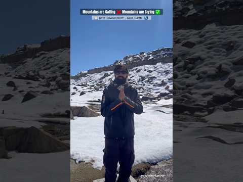 Pahadon me Snowfall na hone ka Reason 😓⚠️#manali #travel #pollution