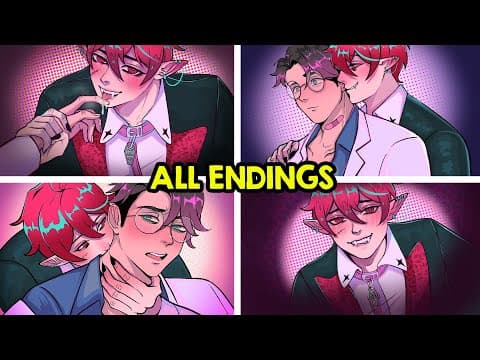 My Cute Vampire Roommate Is A Yandere - My Pet Vampire Game - All Endings - Yandere Dating Sim