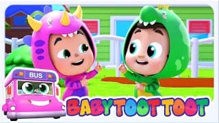 Colors Song With Dino, Nursery Rhymes And Preschool Videos By Baby Toot Toot