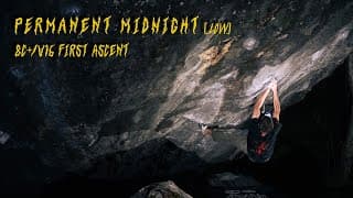 Clément Lechaptois // Permanent Midnight (low Start) - 8c+/v16 First Ascent