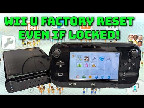 Wiiu Factory Reset Even If It's Locked