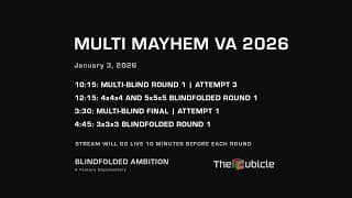 Multi Mayhem Va 2026 — A Blindfolded Speedcubing Competition | Day 2