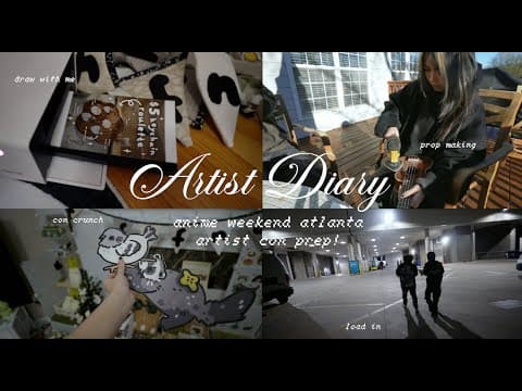 Prepping For My Biggest Event Ever! Awa Artist Con Crunch + How I Made My Display | Tiffany Weng