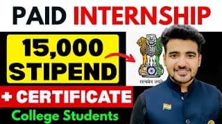 Government Ministry Internship For College Students: Get Stipend + Certificate | Winter Internships